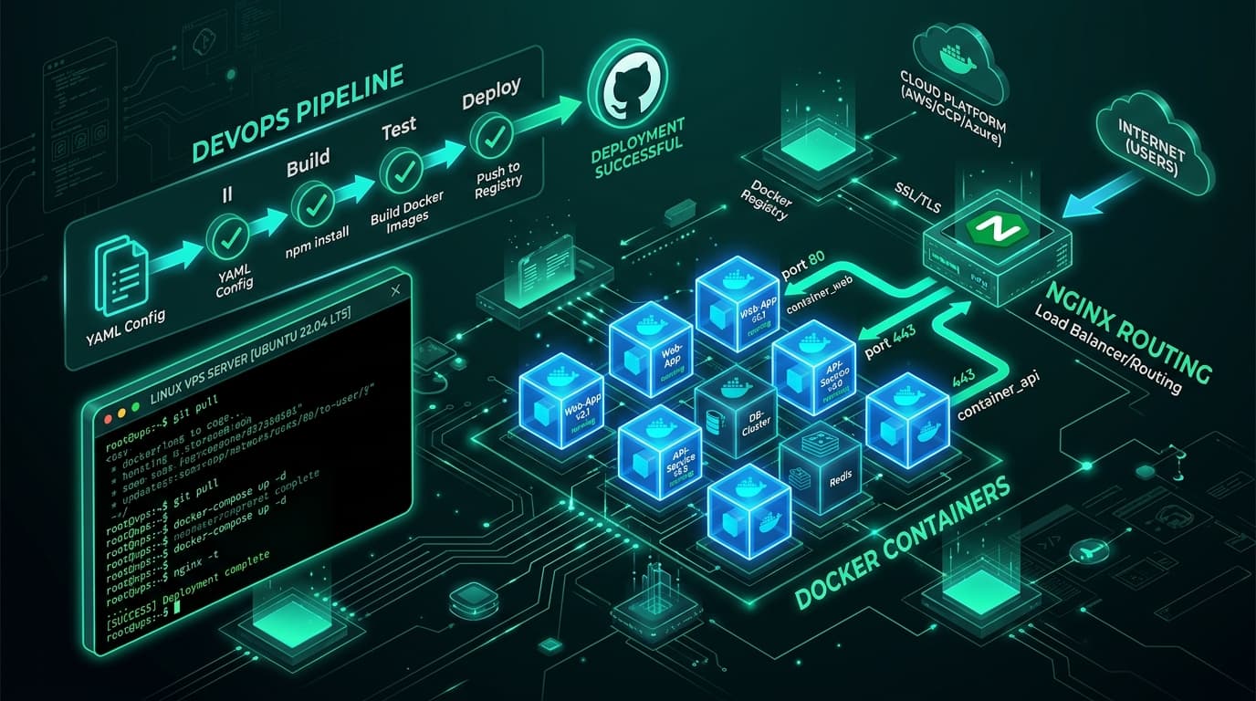Complete Guide to Deploying Full-Stack Apps to a Linux VPS with Docker, Nginx & CI/CD