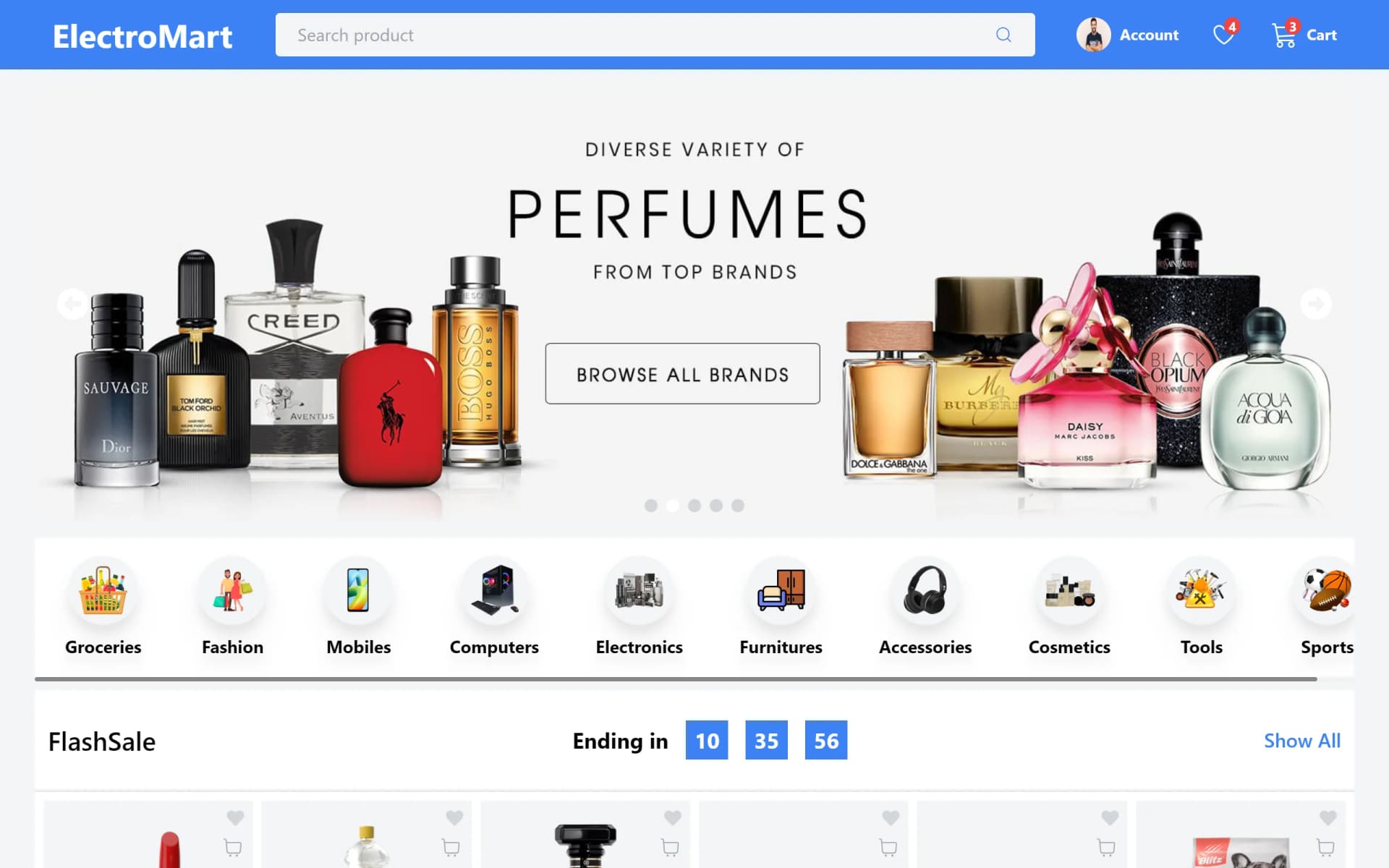 Screenshot 1 of e-Commerce Platform